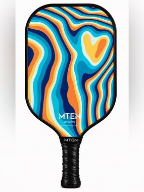 MTEN Vibrant Retro Wave Pickleball Paddle